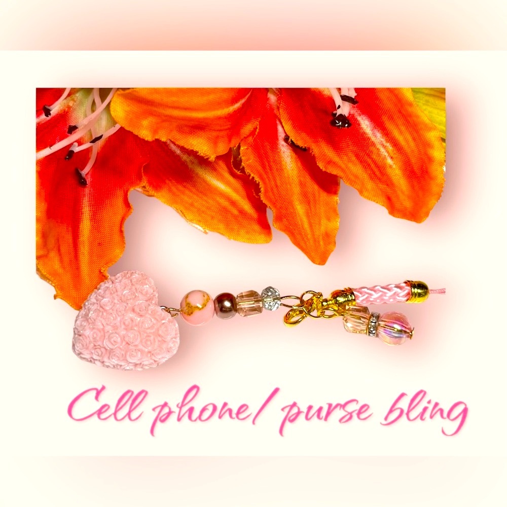 🌸💗Best friend gift-cell phone/purse/key chain/bling